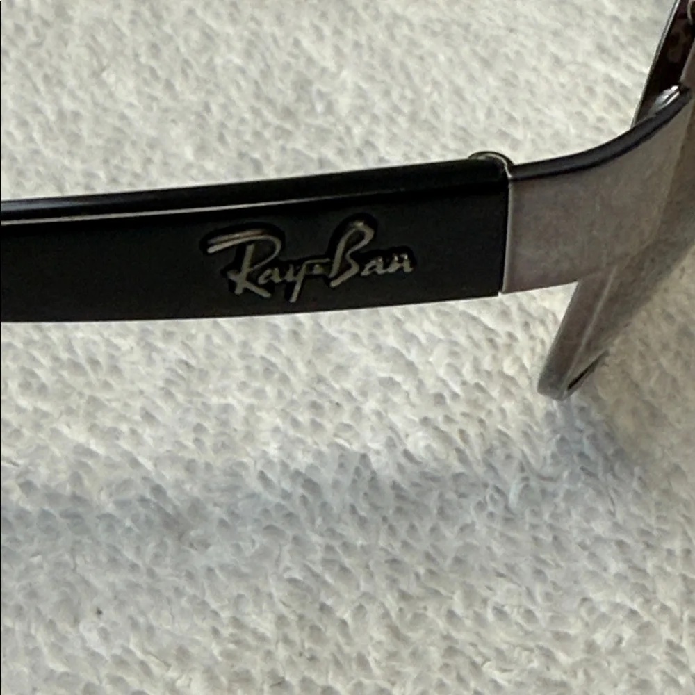 Ray Ban RB 3386 Black Silver Wrap Sunglasses